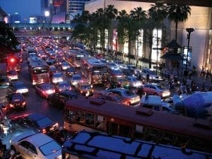 Verkehrsstau in Bangkok Verkehrsstau in Bangkok