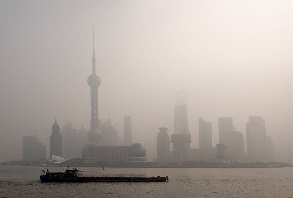 Smog in Shanghai