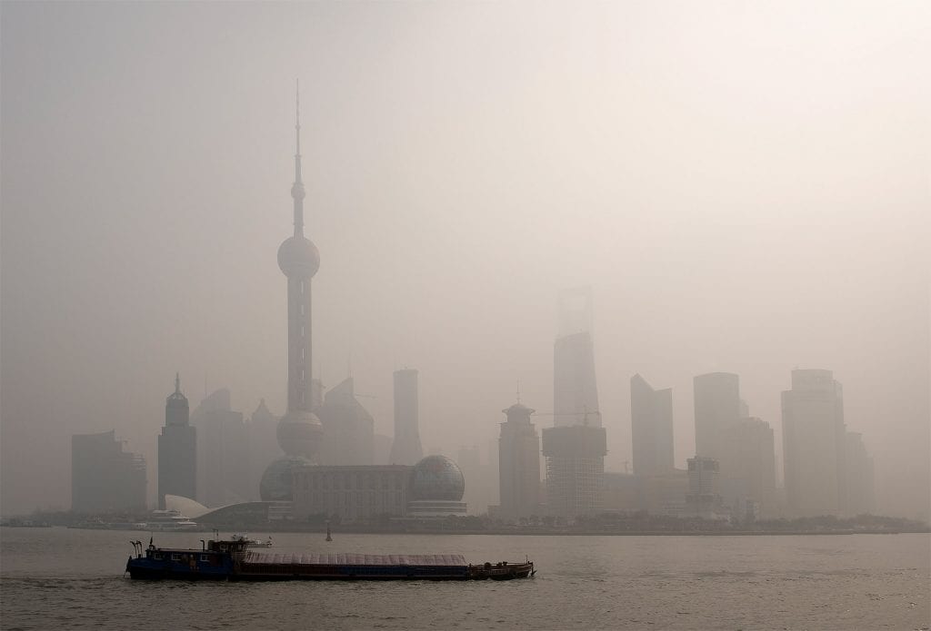 Smog in Shanghai Smog in Shanghai