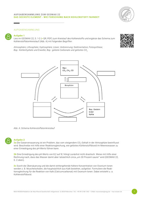 Aufgabensammlung Kohlenstoff (-dioxid)