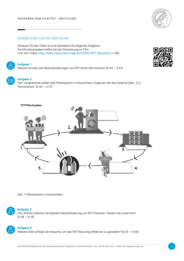 PET-Recycling - Fragen zum Film