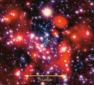 Das Zentrum unserer Milchstraßengalaxie im südlichen Sternbild Schütze